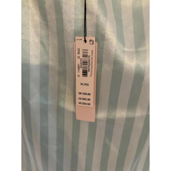 FALL CLEARANCE NWT Victoria's Secret Elegant Striped Satin Camisole XL - Picture 7 of 8